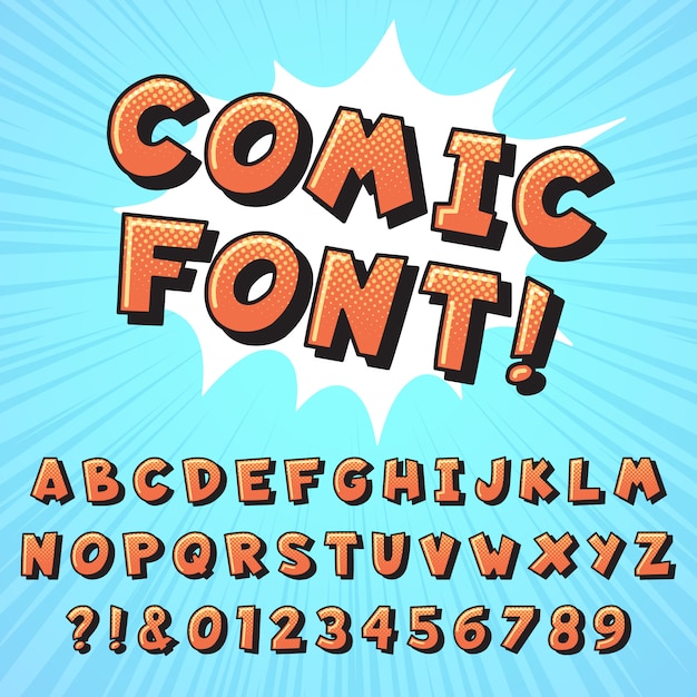 fonts commercial use comic book lettering