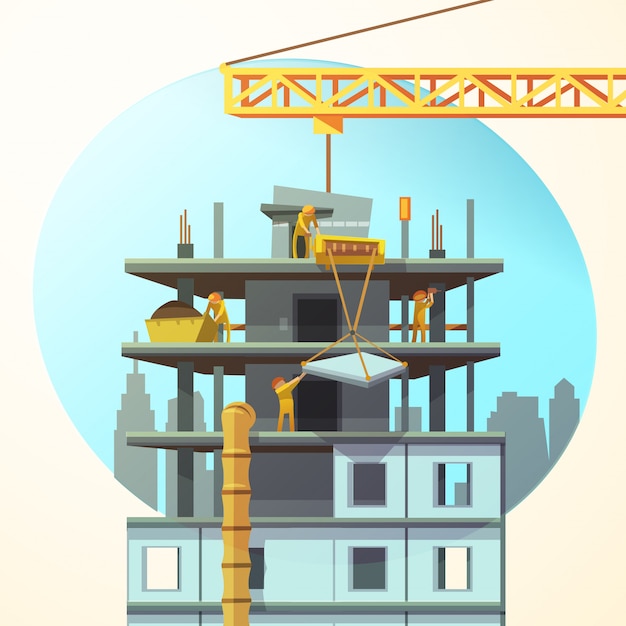 Construction Cartoon Wallpaper