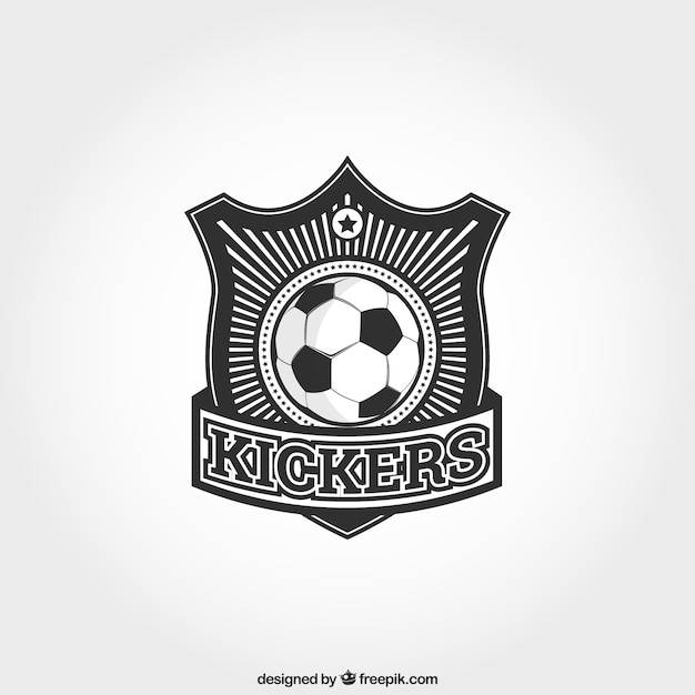 Retro football insignia