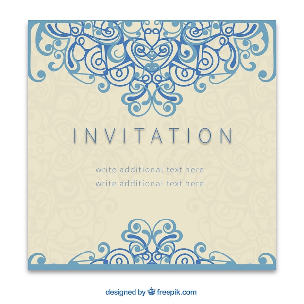 Rincondelasbellezas: Invitation Card Template Free Download