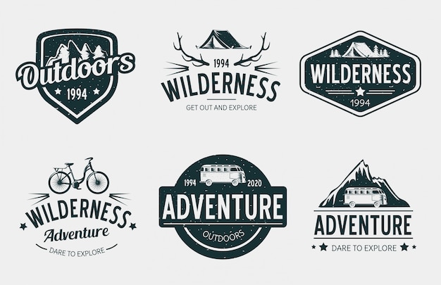Download Free Retro Logo Set Premium Vector Use our free logo maker to create a logo and build your brand. Put your logo on business cards, promotional products, or your website for brand visibility.