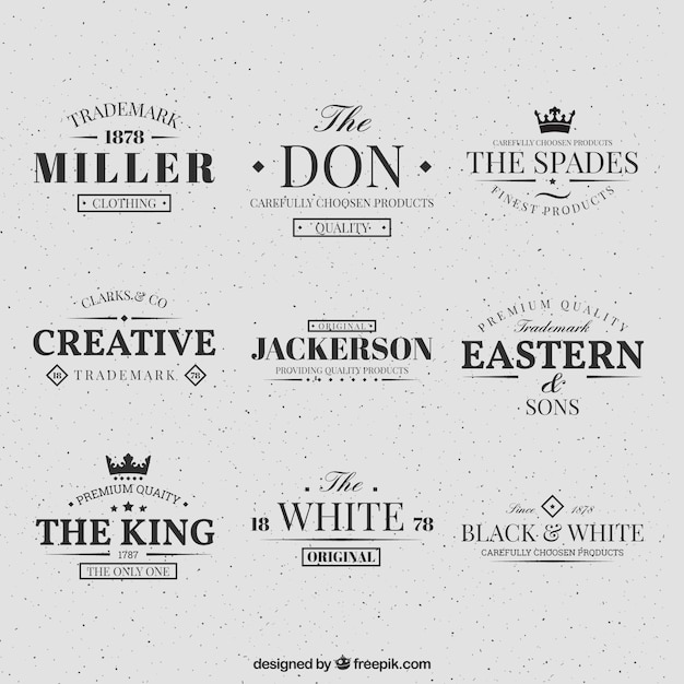 Download Free Retro Logos Collection Free Vector Use our free logo maker to create a logo and build your brand. Put your logo on business cards, promotional products, or your website for brand visibility.
