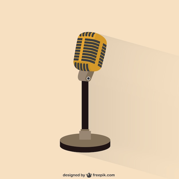 microphone illustration vector free download