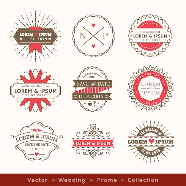 Download Free Retro Modern Hipster Wedding Logo Frame Badge Design Element Use our free logo maker to create a logo and build your brand. Put your logo on business cards, promotional products, or your website for brand visibility.