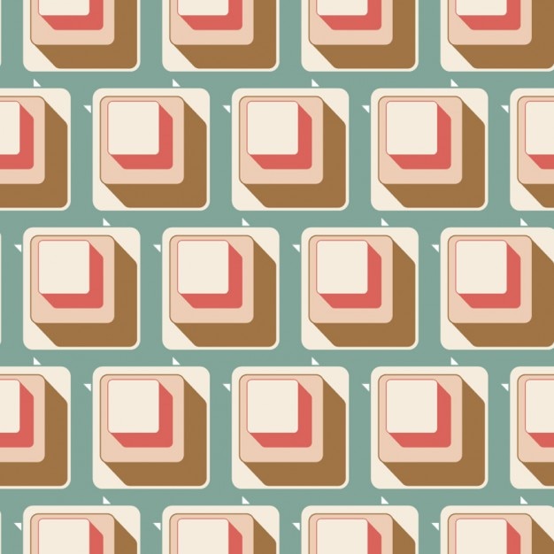 Free Vector | Retro pattern with rounded squares