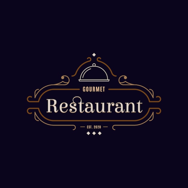 Download Free Retro Restaurant Logo Concept Free Vector Use our free logo maker to create a logo and build your brand. Put your logo on business cards, promotional products, or your website for brand visibility.