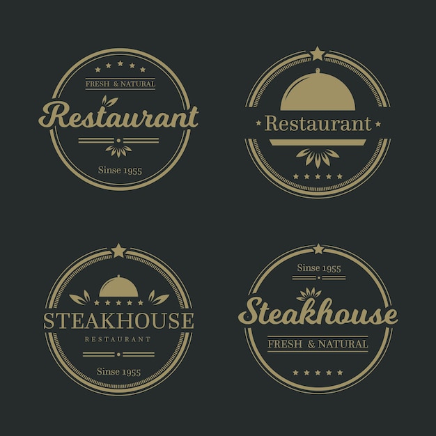 Retro restaurant logo | Free Vector