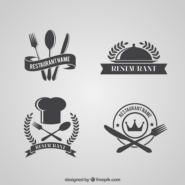 Download Free Retro Restaurant Logos Pack Free Vector Use our free logo maker to create a logo and build your brand. Put your logo on business cards, promotional products, or your website for brand visibility.
