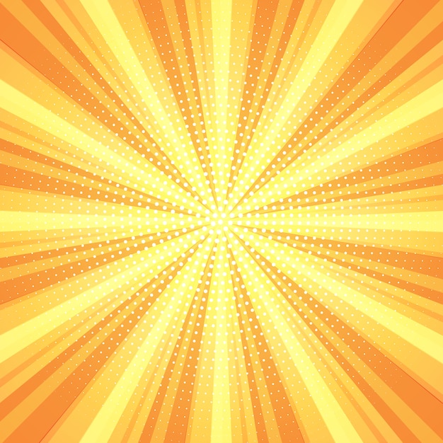 Free Vector Retro Starburst Background 