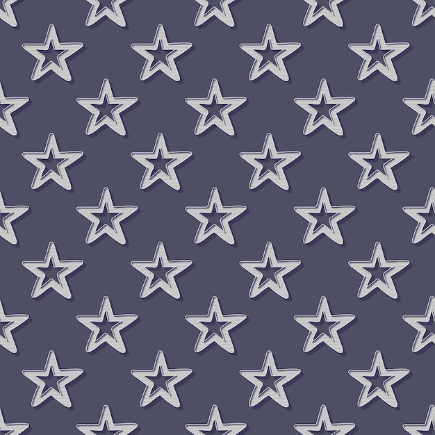 Premium Vector | Retro stars pattern, abstract geometric background in ...