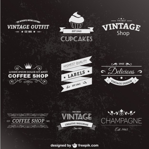 Download Free Retro Style Labels Pack Free Vector Use our free logo maker to create a logo and build your brand. Put your logo on business cards, promotional products, or your website for brand visibility.