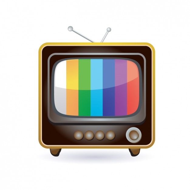 Retro television icon Vector | Free Download