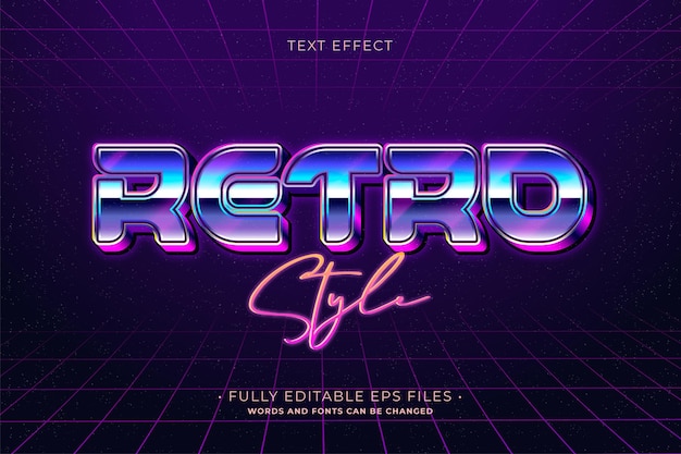 Free Vector | Retro Text Effect