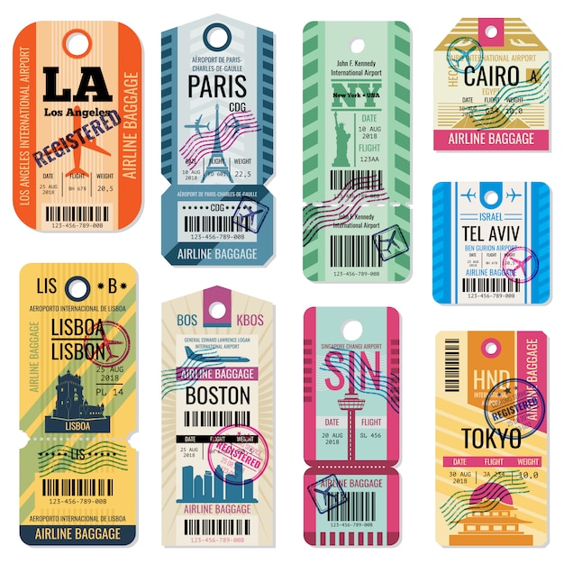 flight luggage tags