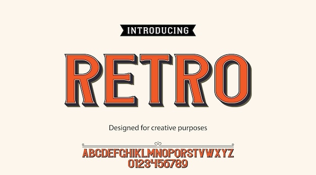retro typeface download