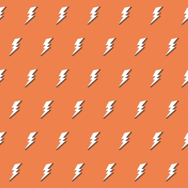 Premium Vector | Retro vector seamless pattern with lightning bolt ...