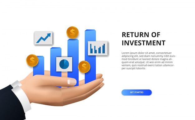 Premium Vector | Return on investment roi, profit opportunity concept ...