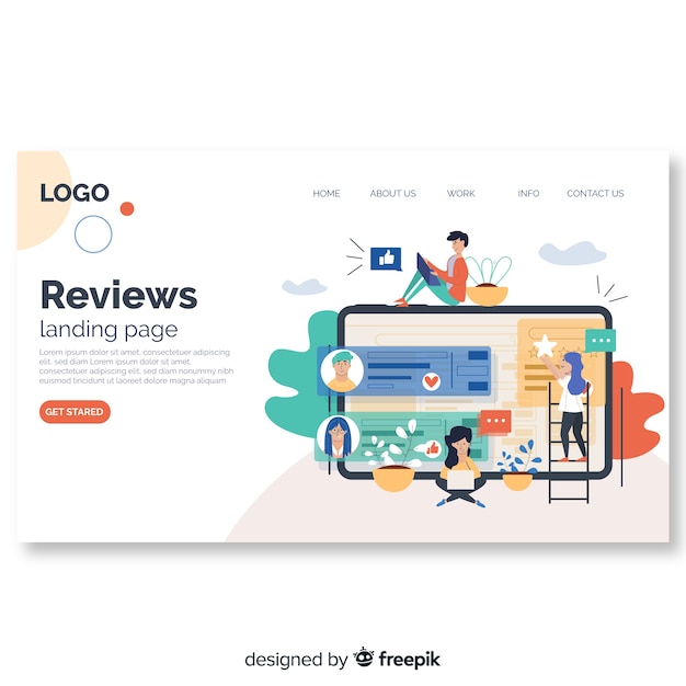 Download Free Reviews Concept For Landing Page Free Vector Use our free logo maker to create a logo and build your brand. Put your logo on business cards, promotional products, or your website for brand visibility.