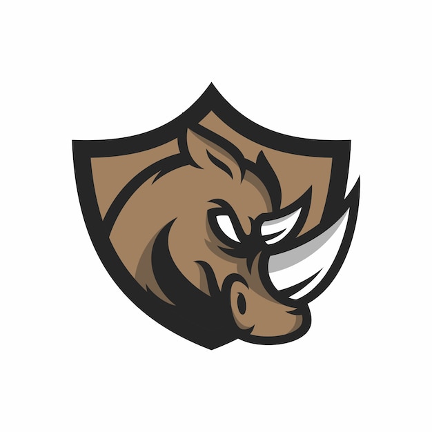 Premium Vector | Rhino - vector logo/icon illustration mascot
