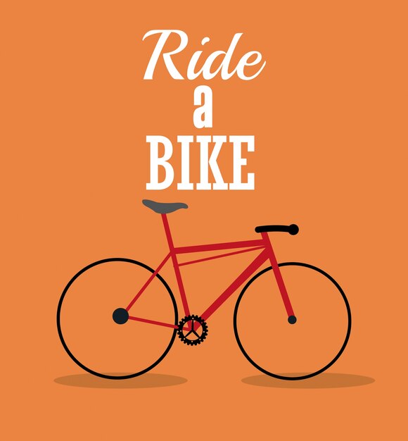 Premium Vector | Ride a bike design