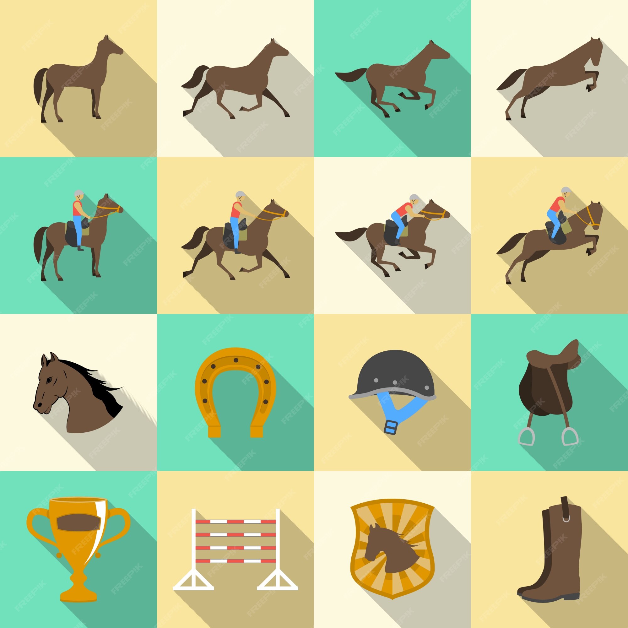 Free Vector Riding designs collection