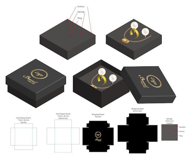 Download Free Jewelry Box Mockup Vectors 10 Images In Ai Eps Format