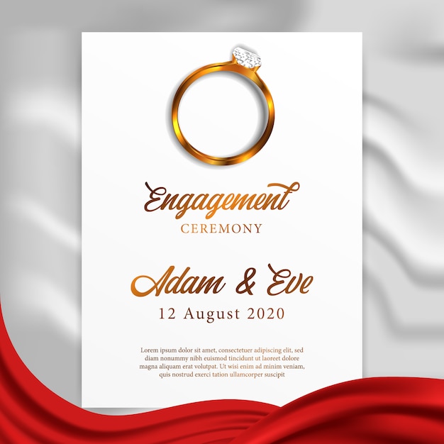 premium-vector-ring-engagement-wedding-greeting-card-template