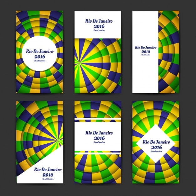 Free Vector Rio de janeiro olympic games flyer template Free Vector Rio de janeiro olympic games flyer template