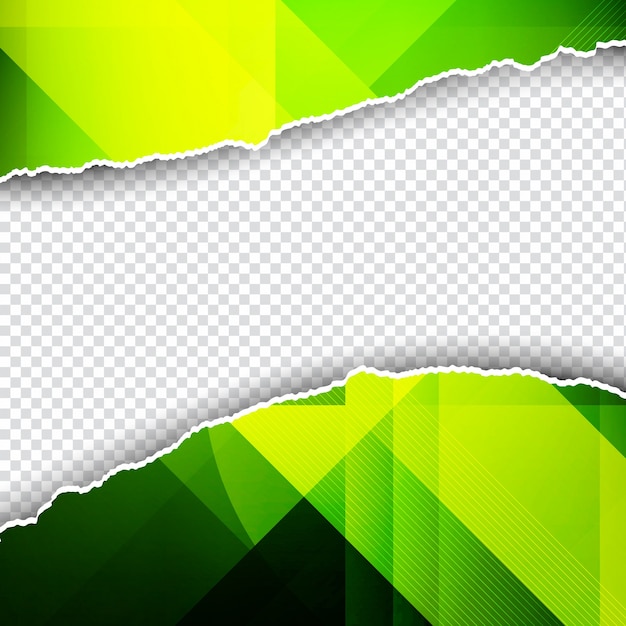 Ripped paper style green polygonal background Vector | Free Download