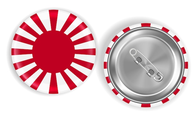 Download Free Rising Sun Flag Of Japan Steel Pin Brooch Vector Premium Vector Use our free logo maker to create a logo and build your brand. Put your logo on business cards, promotional products, or your website for brand visibility.