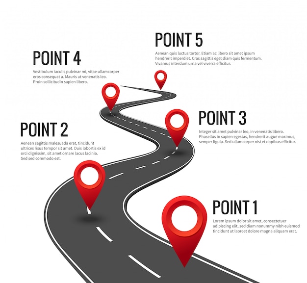 road journey graphic