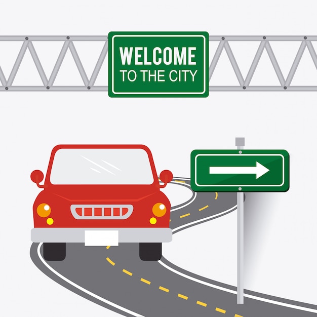 Download Road signs. | Premium Vector