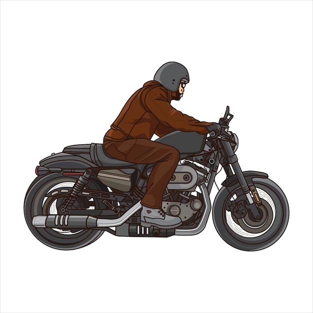 Premium Vector | Roadster motorcycle