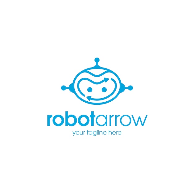 Download Free Robot Arrows Logo Template Premium Vector Use our free logo maker to create a logo and build your brand. Put your logo on business cards, promotional products, or your website for brand visibility.