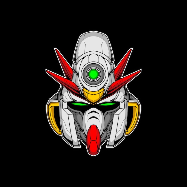 Premium Vector | Robot head