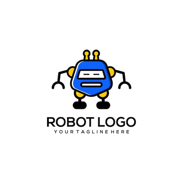 Robot logo Vector | Premium Download