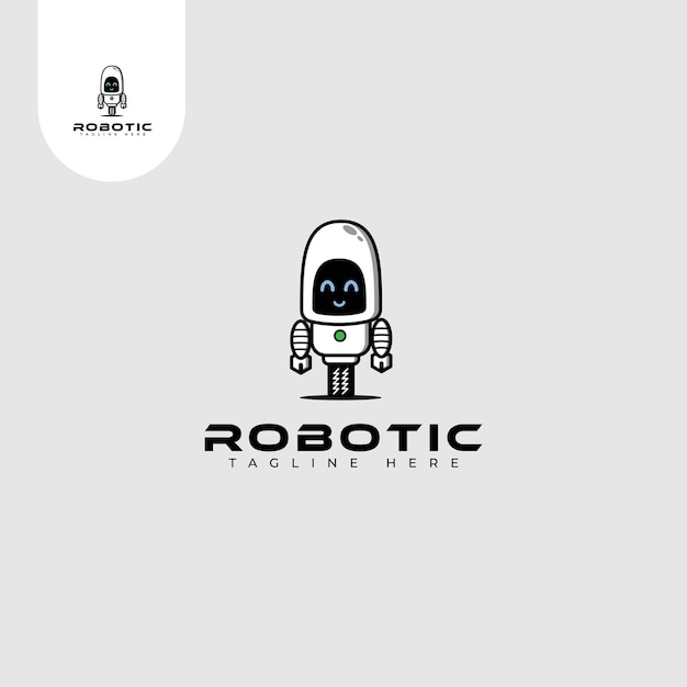 Premium Vector | Robotic logo