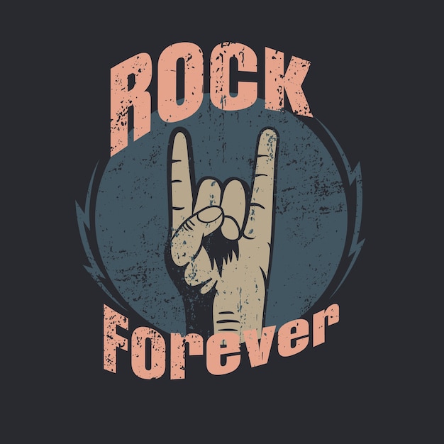 Premium Vector | Rock forever