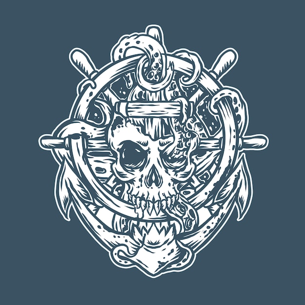 Premium Vector | Rock and roll skull