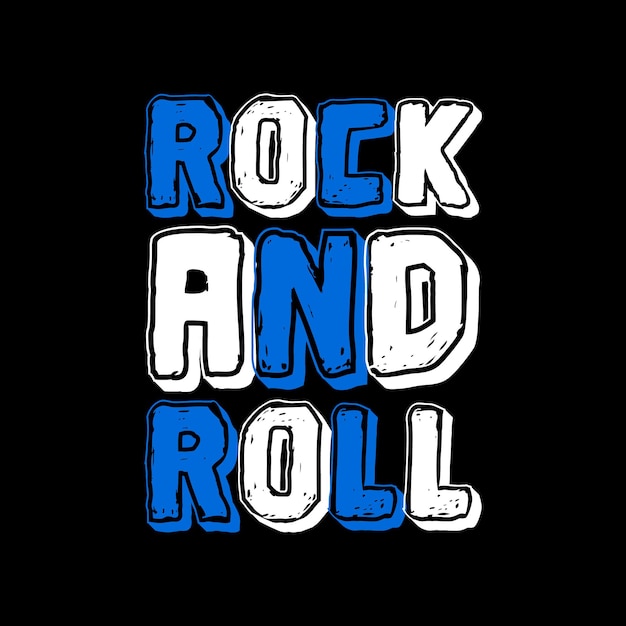 Premium Vector | Rock and roll typography quotes