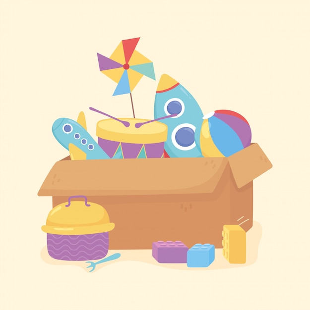 cardboard box blocks