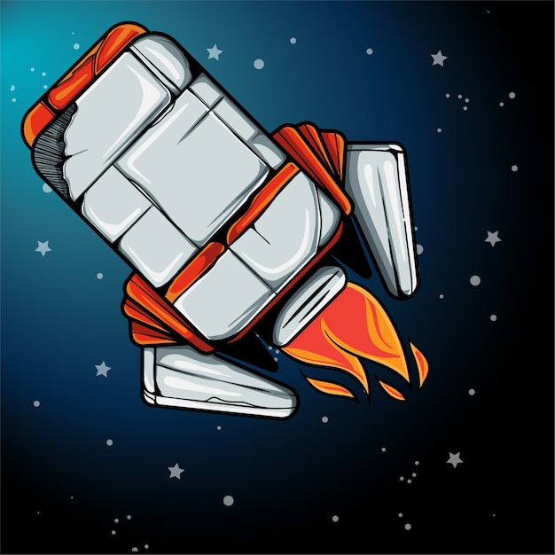 Premium Vector | Rocket ship illustration