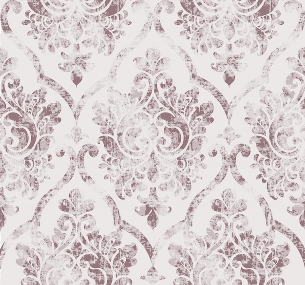 Rococo texture pattern Premium Vector