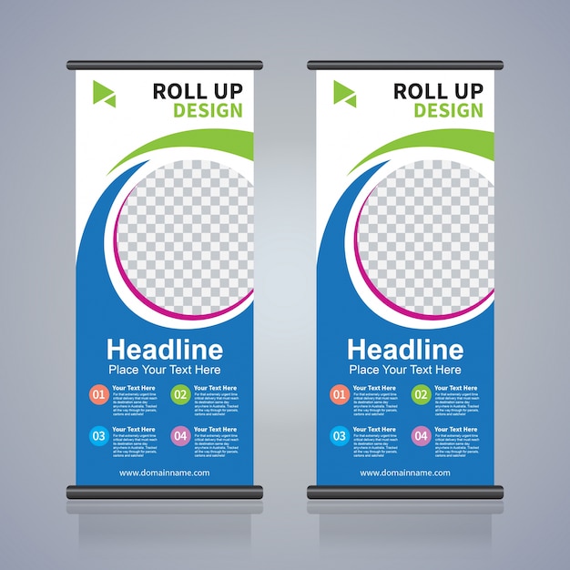 Premium Vector Roll Up Brochure Flyer Banner Design Template Abstract Background Pull Up Design Modern X Banner And Flag Banner Rectangle Size