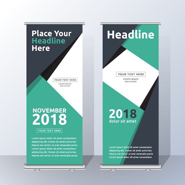 Roll Up Template Design 