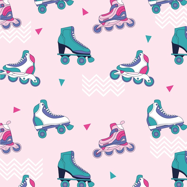 Premium Vector | Roller skate background