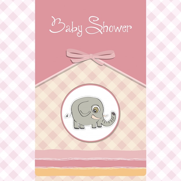 Romantic baby shower card