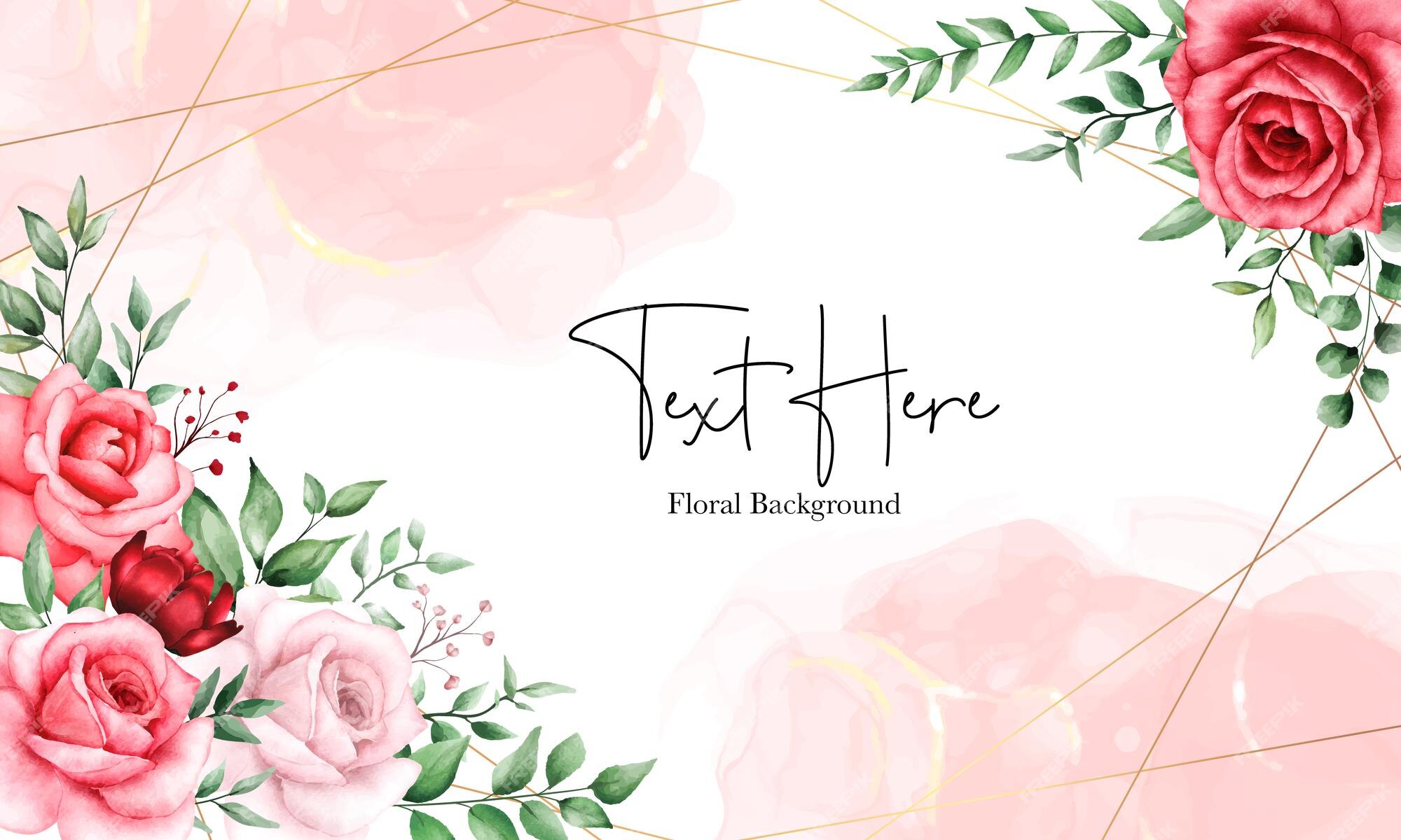 Premium Vector | Romantic floral background maroon flower