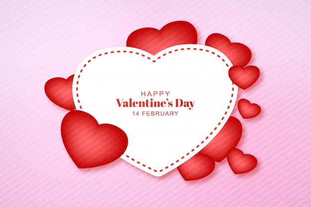 Free Vector Romantic Valentine S Day Card Beautiful You can edit name on best valentines day wishes greeting card. romantic valentine s day card beautiful