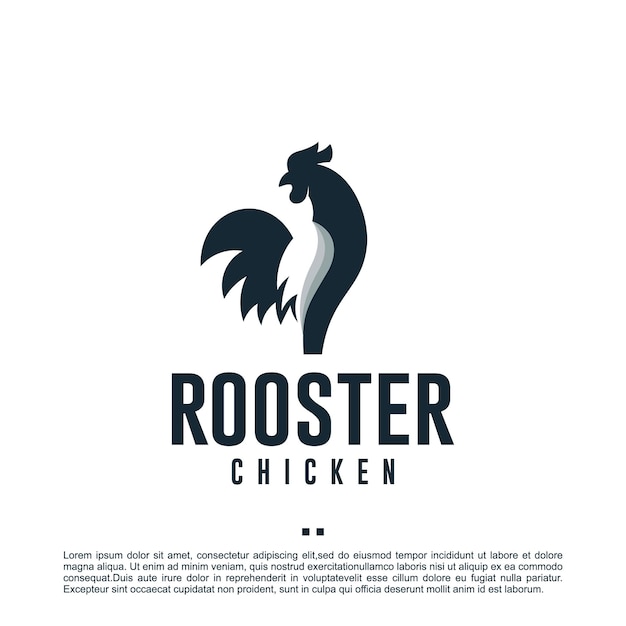 Premium Vector | Rooster , chicken , logo design template